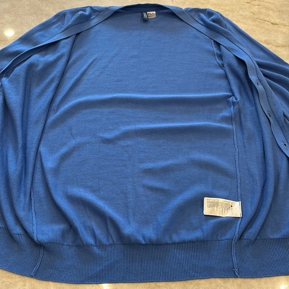 NEW H&M Divided | Schoolgirl Style Varsity Cardigan | 100%‎ Cotton | Blue | XS - Picture 5 of 8